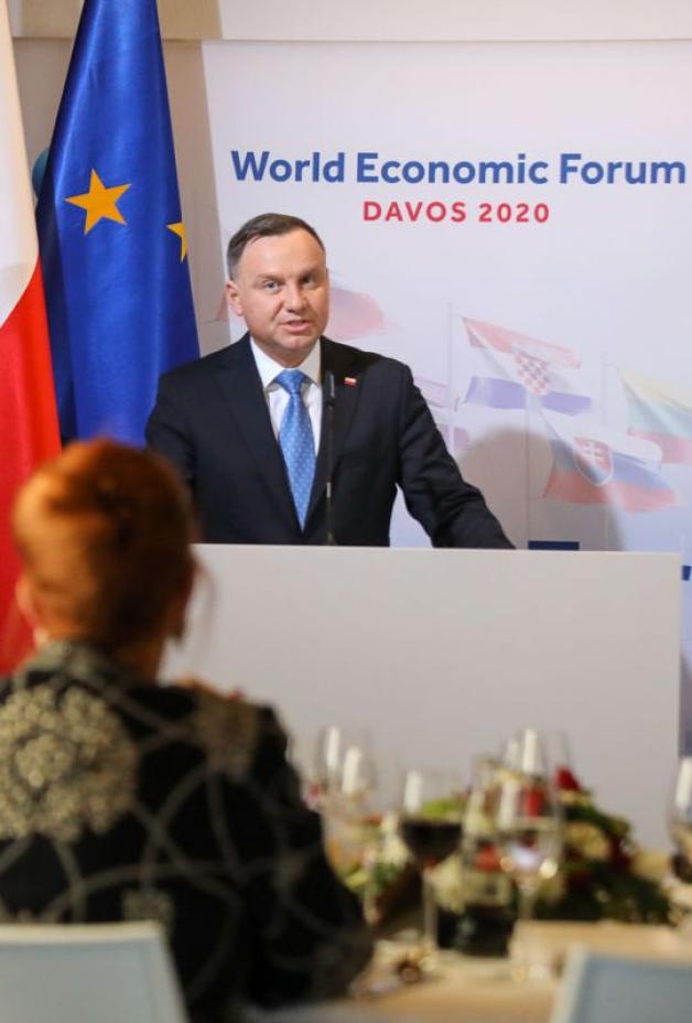 [VIDEO] Prezydent w Davos: Polska liderem rozwoju w naszej części Europy