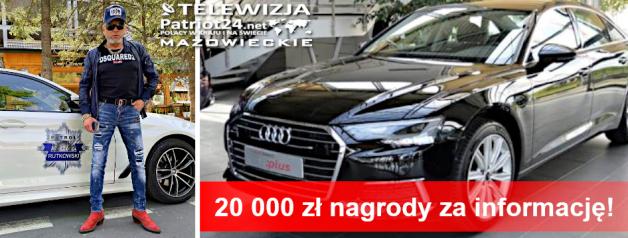 [VIDEO] 20 000 zł. nagrody za odnalezienie auta od Biura Rutkowski. Bezceremonialna kradzież samochodu. Nie dość, że z zamkniętej posesji to w dodatku z garażu zabrano samochód marki Audi A6 Limusine